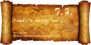 Tamás Heléna névjegykártya